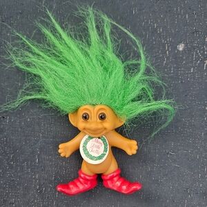 Vintage Merry Little Trolls Russ 3" Christmas ELF Troll